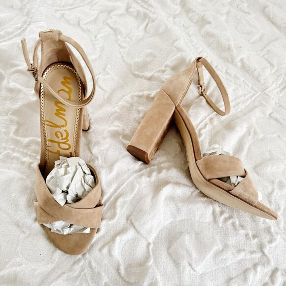 Sam Edelman Yancy Block Heel Ankle StrapSandal Size 10 - Picture 5 of 8